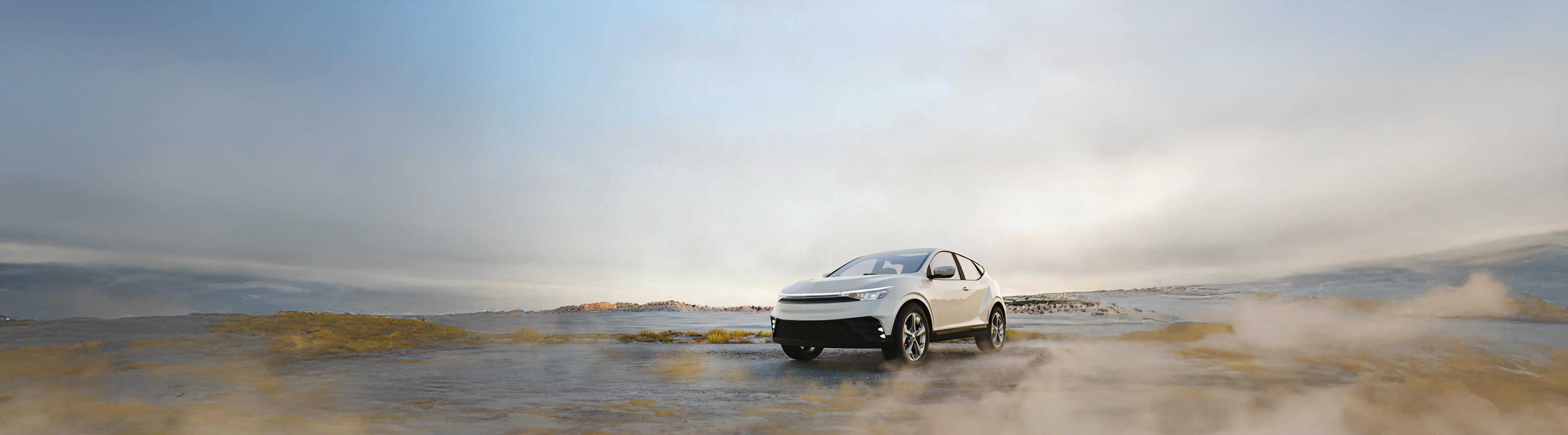 voiture dans un paysage